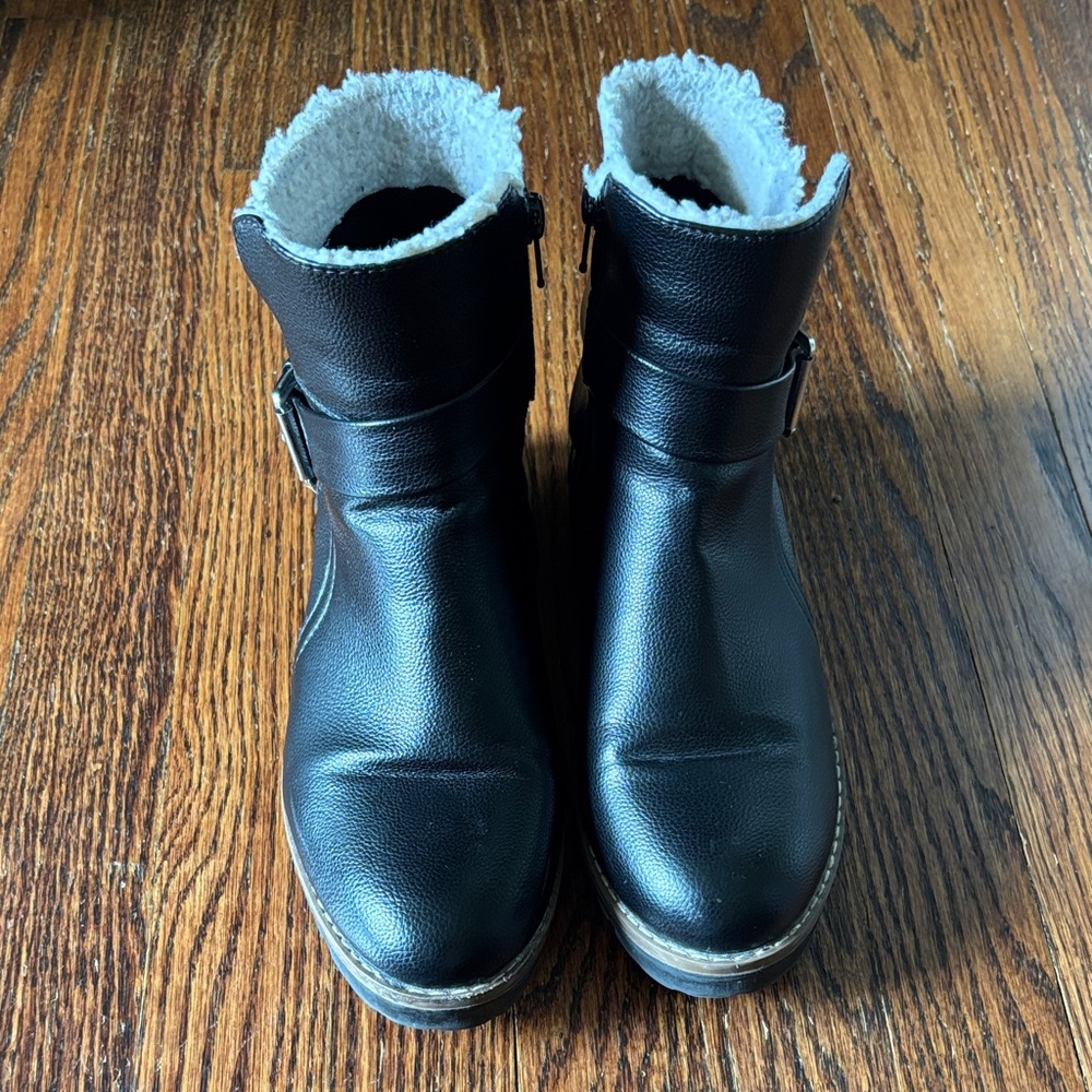Nautica Ensign Boots, Black, Size 6.5